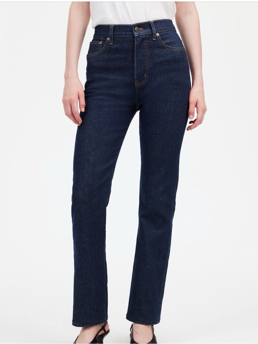 MADEWELL '90s Straight Leg High Rise Magic Pockets Dark Wash Jeans--NWT--29